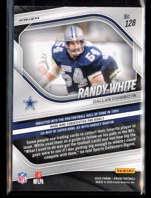 2025 Panini Prizm #128 Randy White Orange Ice gallery