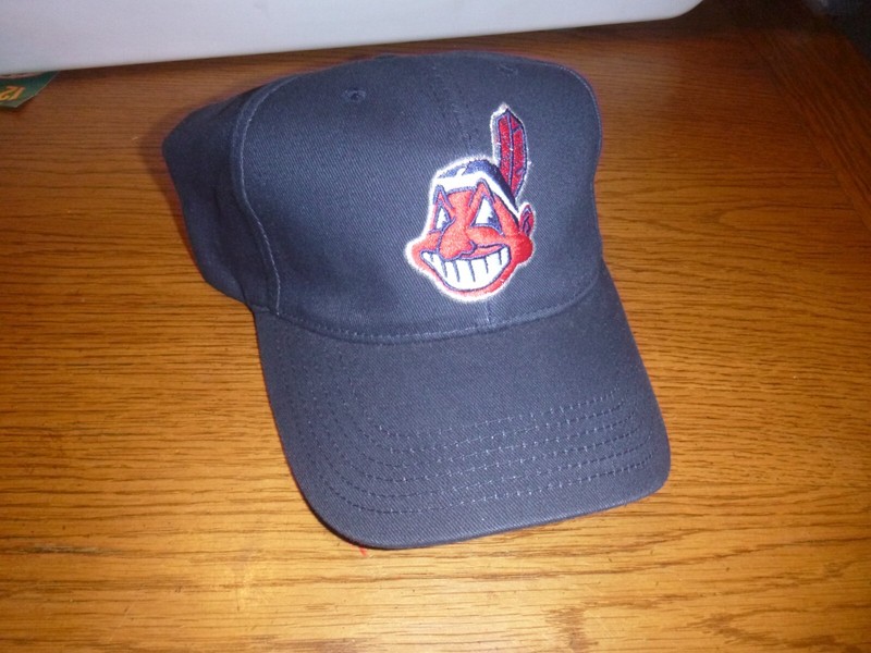 Vintage MLB Cleveland Indians Hat OFFICAIL MLB Navy