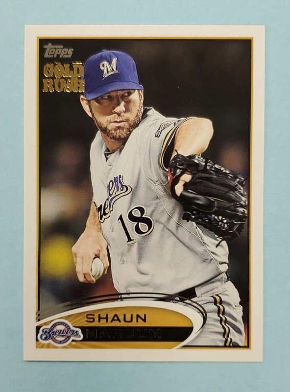 2012 Topps Shaun Marcum Gold Rush Stamped Promo #262 Card