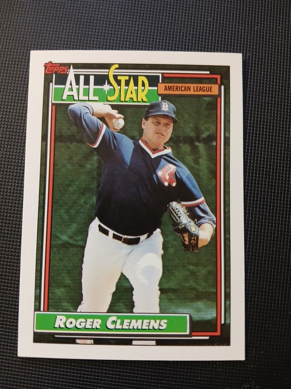 1992 Topps #405 Roger Clemens