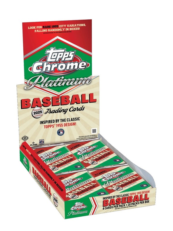 2025 Topps Chrome Platinum Baseball HOBBY PACK (4 Cards)