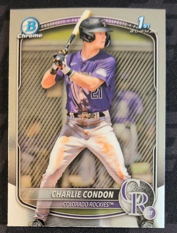2024 Bowman Chrome Prospects Charlie Condon Colorado Rockies 1st Bowman BCP-75