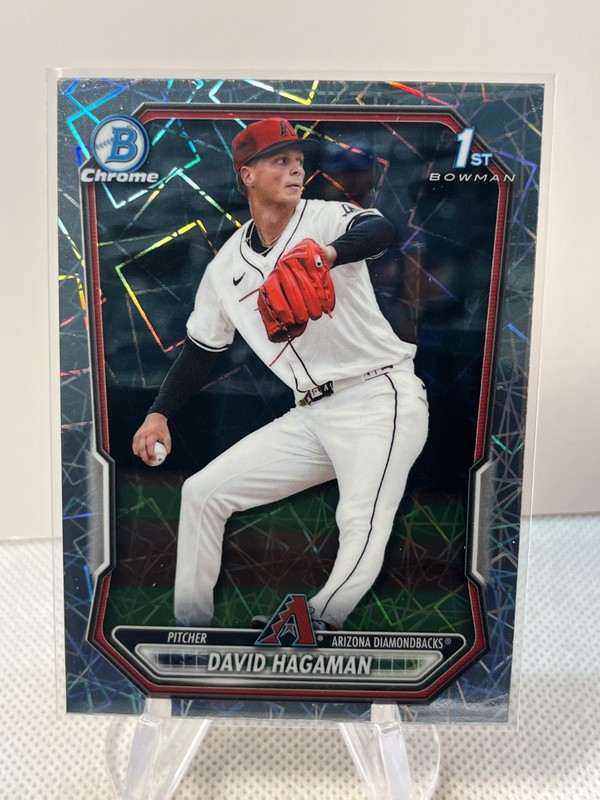 2026 Bowman DAVID HAGAMAN Chrome 1st Bowman Laser Refractor #BCP-84 Diamondbacks