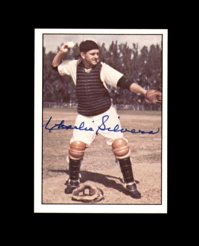 Charlie Silvera Signed 1979 TCMA History Series New York Yankees Autograph