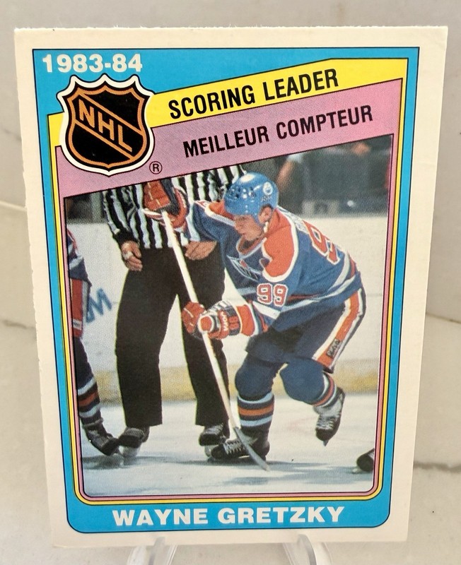 O-Pee-Chee 1983-84 #380 Scoring Leader Wayne Gretzky NHL HOF Edmonton Oilers