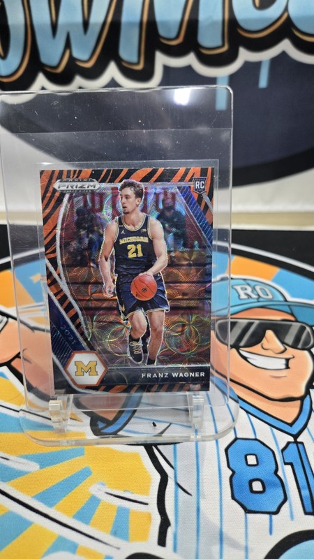 Panini Prizm Draft Picks Franz Wagner #9 Choice Tiger Stripes Prizm Rookie Mich…