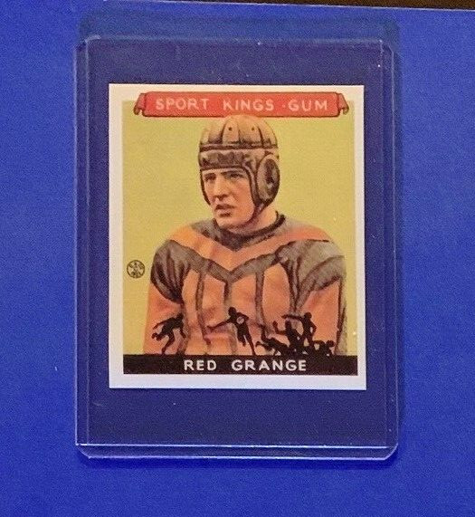 RED GRANGE Football 1933 Goudey Sports Kings Chewing Gum Card – REPRINT