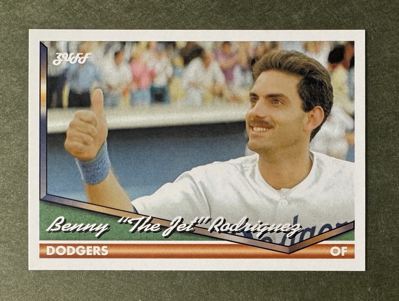 Benny The Jet Rodriguez Handmade Custom Baseball Card, The Sandlot, 1994