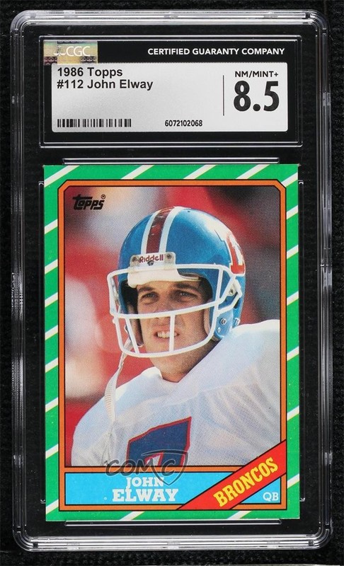 1986 Topps John Elway #112 HOF 1ns9