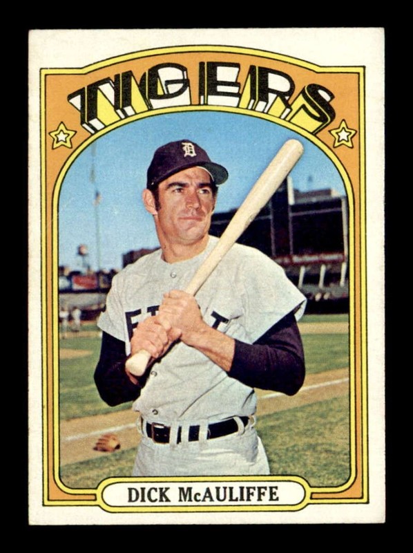 1972 Topps #725 Dick McAuliffe VGEX X3732403