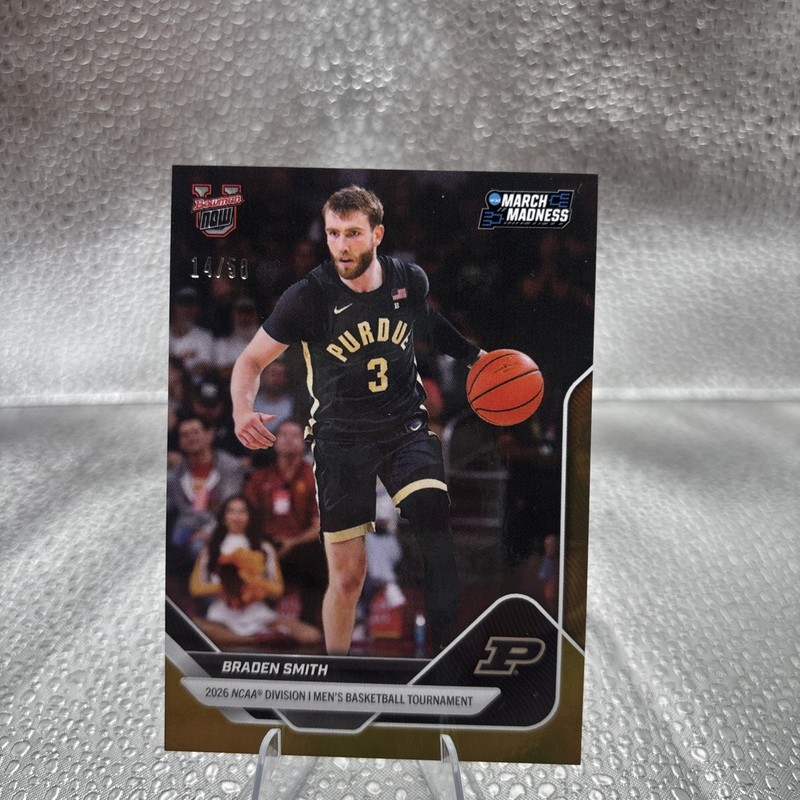 2025-26 Bowman U Now March Madness Braden Smith Gold #/50