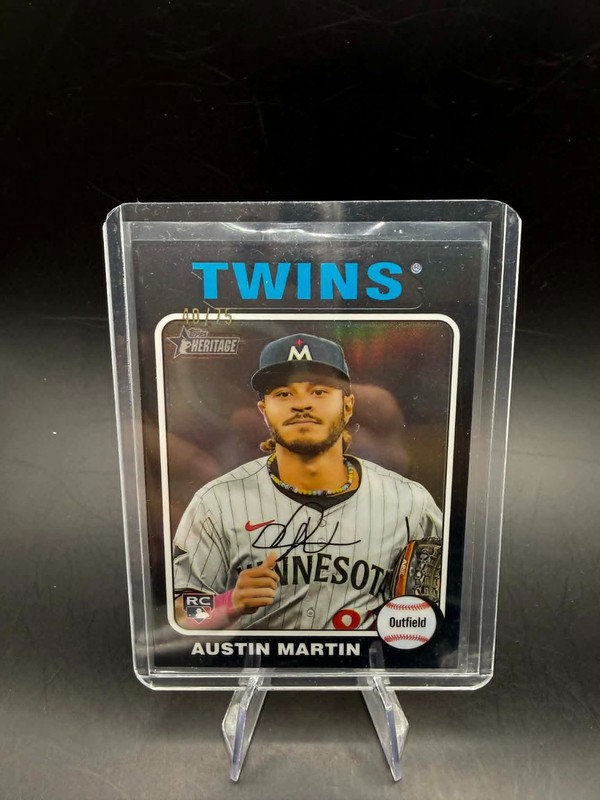 2024 Topps Chrome Heritage High Number Austin Martin Chrome Black ROOKIE RC #/75