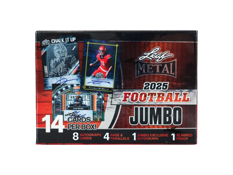 2025 LEAF METAL FOOTBALL HOBBY JUMBO BOX