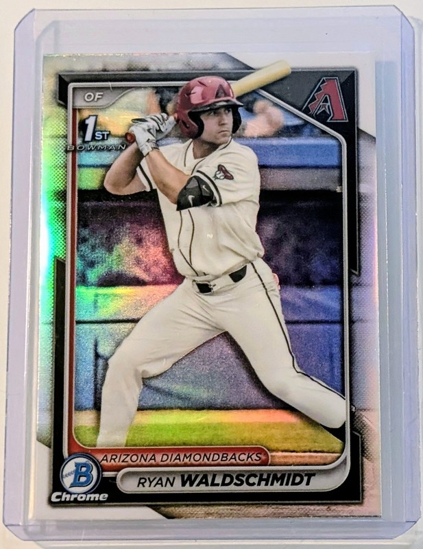 🔥2024 Bowman Draft – Ryan Waldschmidt 1st Bowman Chrome Refractor #BDC-18