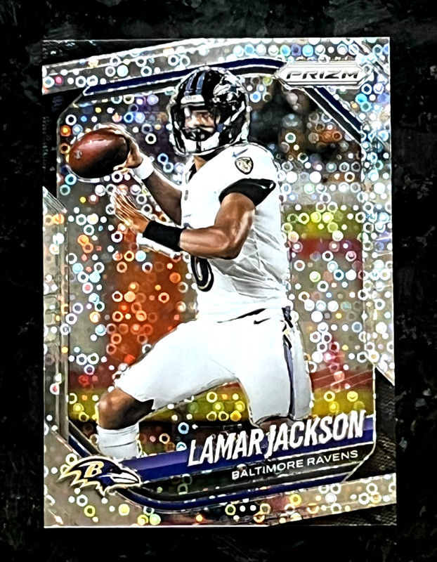 Lamar Jackson 2025 Panini Prizm Silver No Huddle Disco Prizm Ravens #78