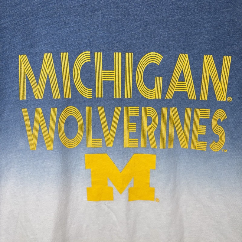 Michigan Wolverines Sideline Apparel T Shirt Womens Size Small Blue Yellow gallery