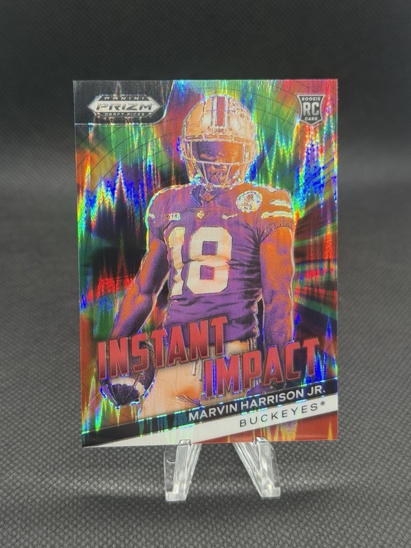 2024 Panini Prizm Draft Picks Instant Impact Red Flash /49 Marvin Harrison Jr RC