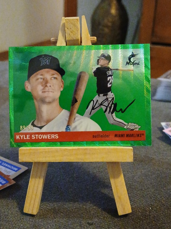 2025 Topps Chrome Platinum Kyle Stowers Green Wave Refractor /99