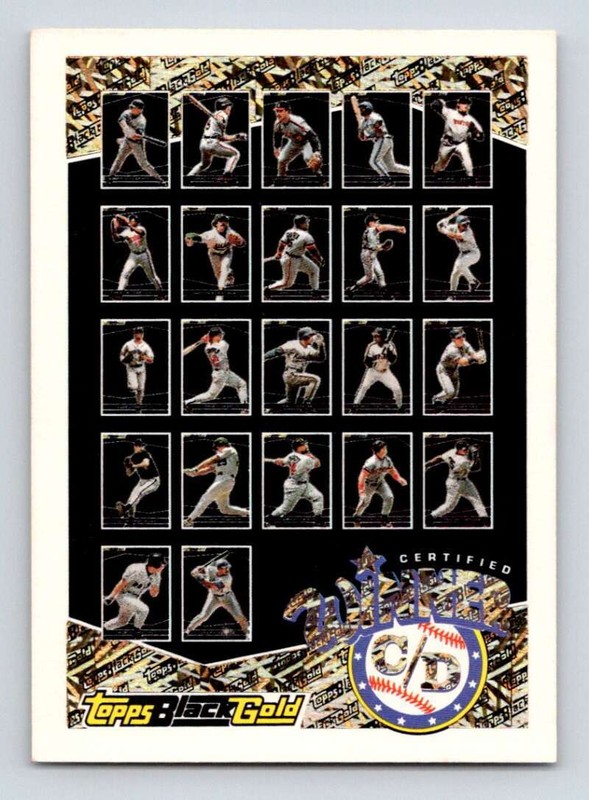 1993 Topps Black Gold Winners Redeemed C/D Winner 23-44 Exchange Certifed EX-MT
