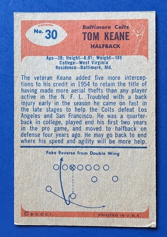 1955 Bowman - lot of 3 cards - Pat Summerall HOF #52 ROOKIE / Olszewski / Keane gallery