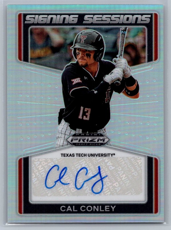 Cal Conley 2022 Prizm Draft Picks Signing Sessions Silver #SS-CC