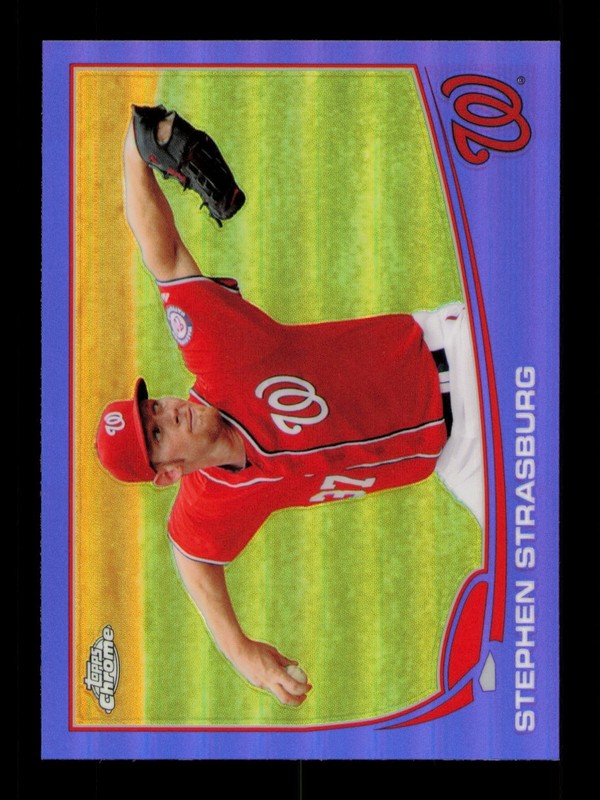 2013 Topps Chrome Purple Refractors #50 Stephen Strasburg