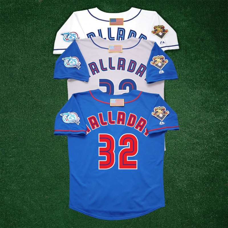 Roy Halladay 2001 Toronto Blue Jays 25th Anniversary Home/Road/Alt Men’s Jersey