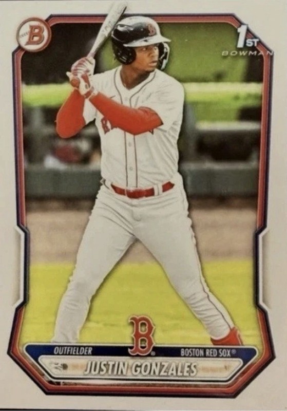 2026 Bowman Baseball BP-141 Justin Gonzales 1ST BOWMAN Boston Red Sox