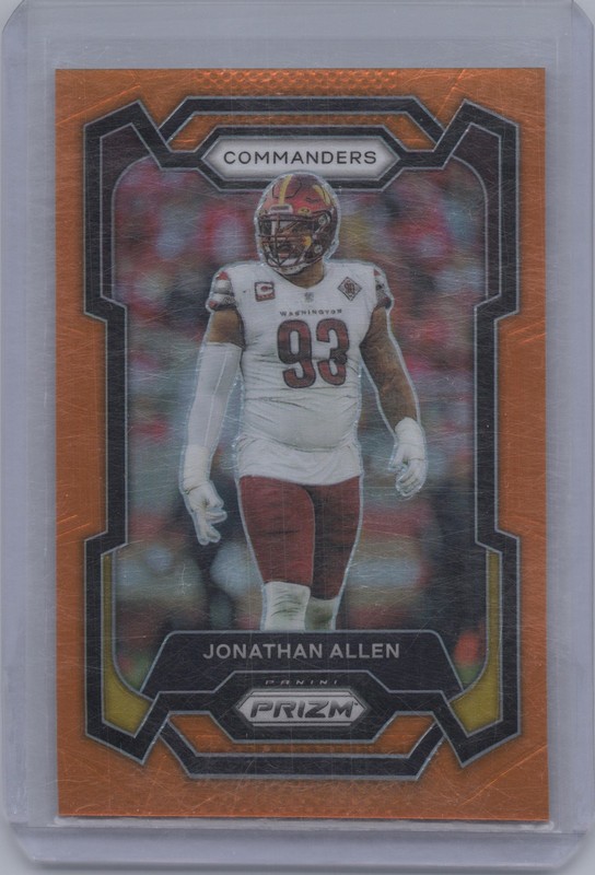 2023 Panini Prizm #298 Jonathan Allen Orange #/249