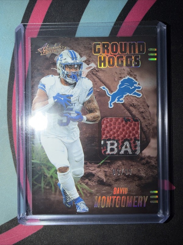 2025 Panini Absolute – Ground Hoggs Materials David Montgomery #GHM-DMO /99