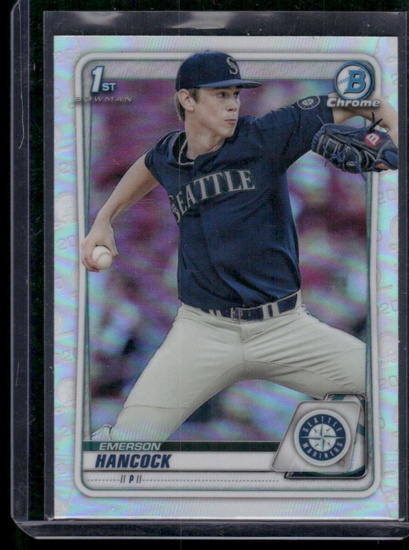 2020 Bowman Draft #BD-12 Emerson Hancock Chrome Refractor