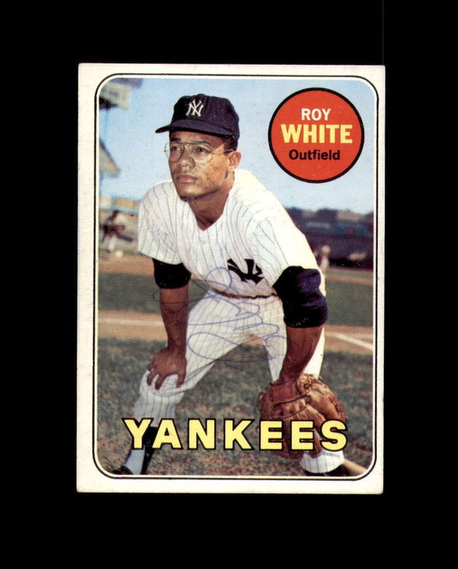 Roy White Signed Authentic 1969 Topps New York Yankees Autograph