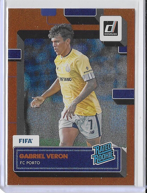 Gabriel Veron 2022-2023 Donruss Rated Rookie Orange Foil RC #181 FC Porto