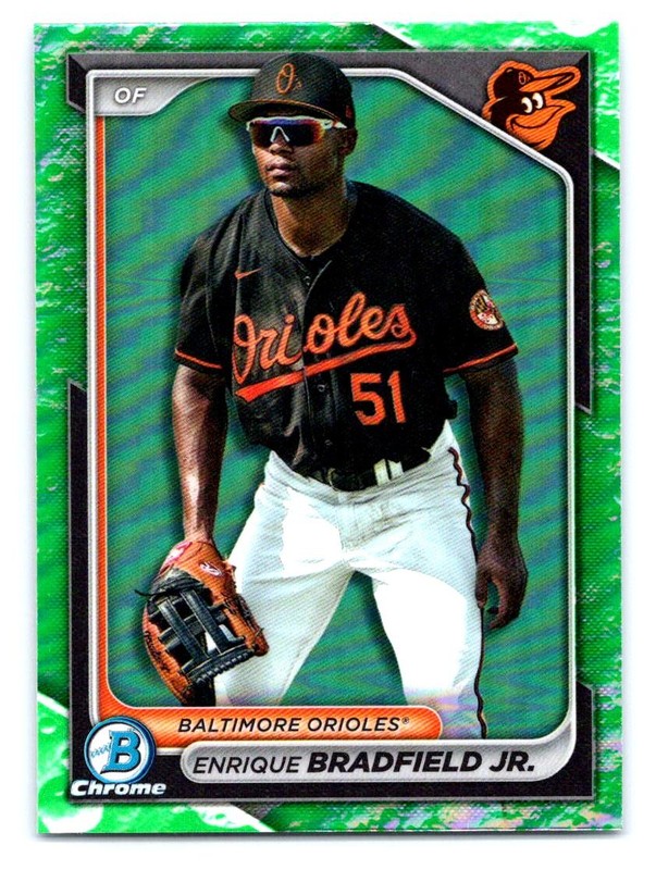 2024 Bowman #BP-149 Enrique Bradfield Jr. Prospects Green Pattern