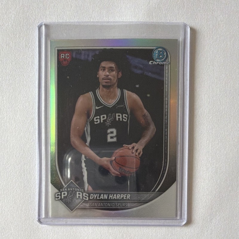 Topps 2025-26 Bowman Chrome Rookie Bowman Briefing Dylan Harper #BRR-2 Spurs