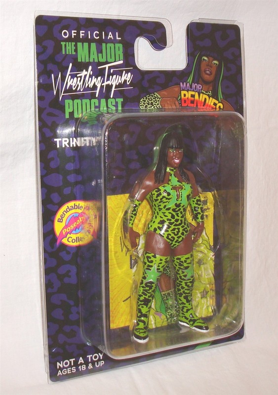 Major Bendies Trinity figure official Wrestling Figure Podcast exclusive Naomi