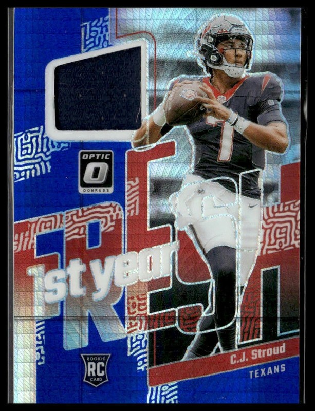 2023 Donruss Optic #FYF-CJS C.J. Stroud 1st Year Fresh Blue Hyper