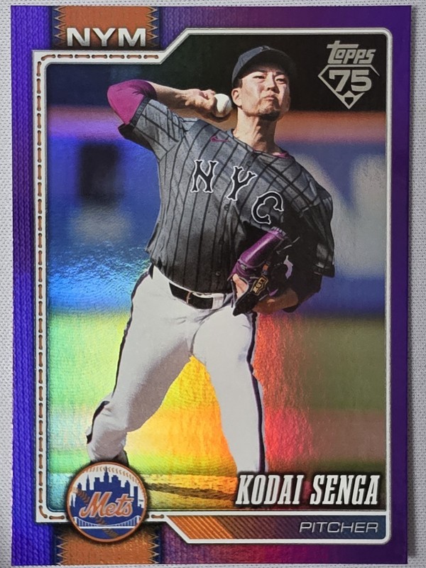 Kodai Senga 2026 Topps Series 2 #667 Purple Holo Foil /250 New York Mets