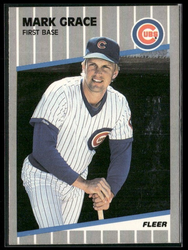1989 Fleer #426 Mark Grace