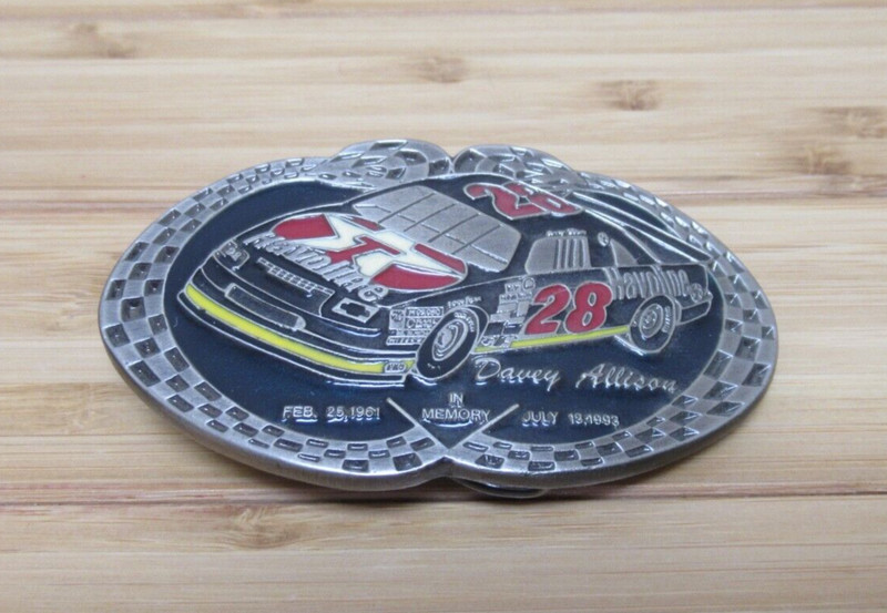 Davey Allison Texaco Havoline Ford #28 Memorial Belt Buckle 1961-1993