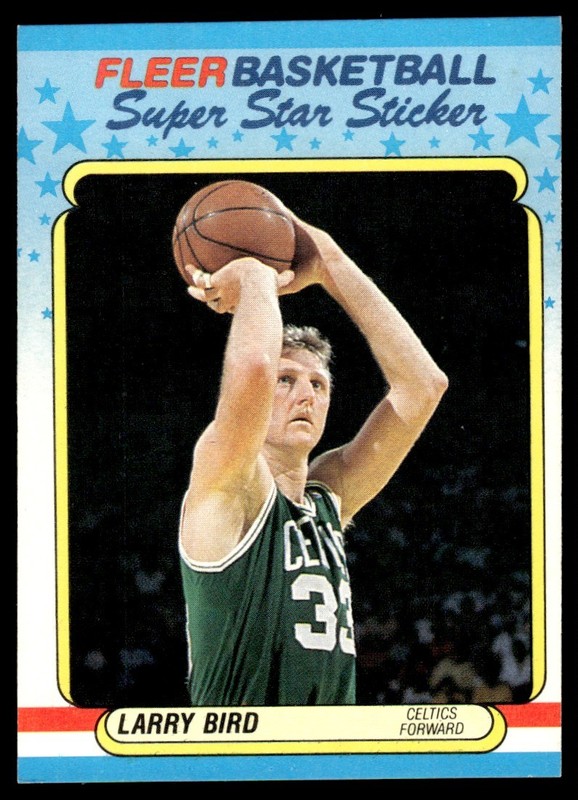 1988-89 Fleer Stickers Larry Bird Boston Celtics #2