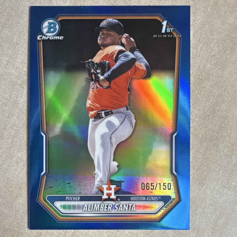 Bowman Chrome Prospects 2026 Alimber Santa Astros BCP-30 Blue 65/150
