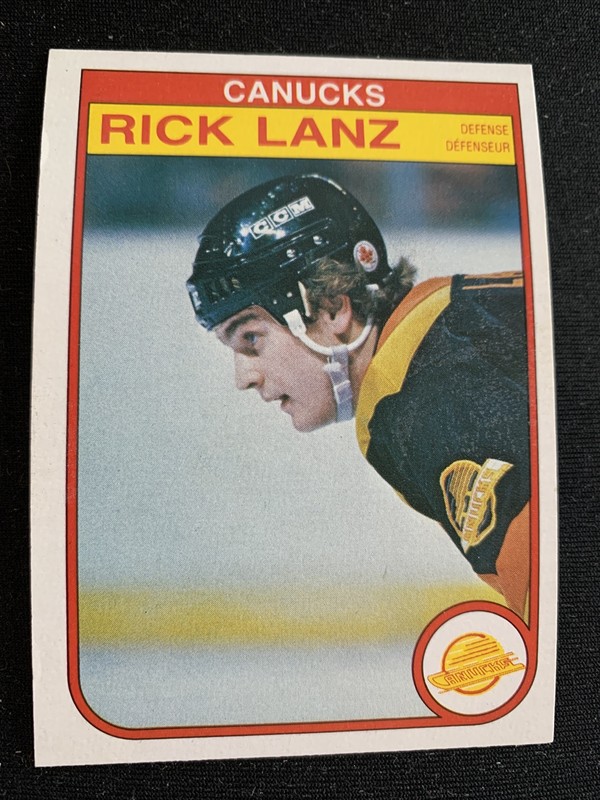1982-83 O-Pee-Chee Hockey Card #348 Rick Lanz Vancouver Canucks NMMt Free Ship!