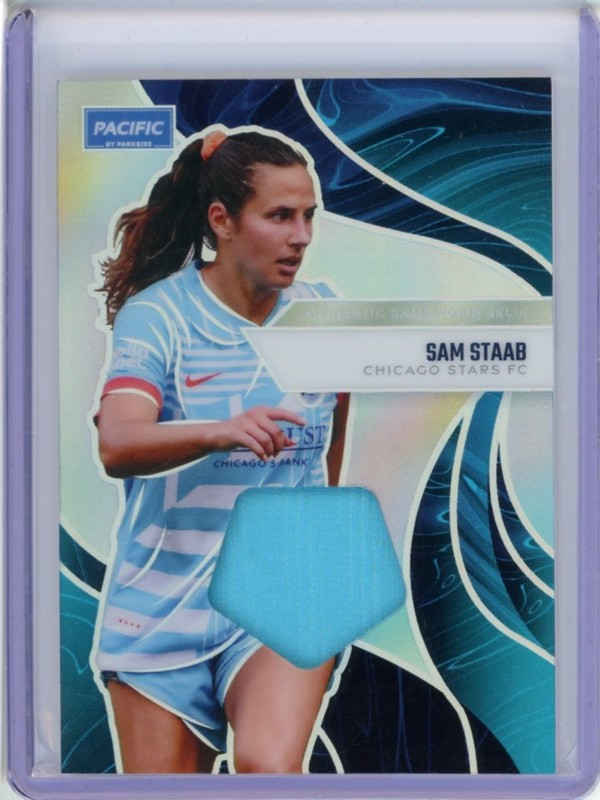 2025 PARKSIDE PACIFIC NWSL GAME WORN PATCH SAM STAAB gallery