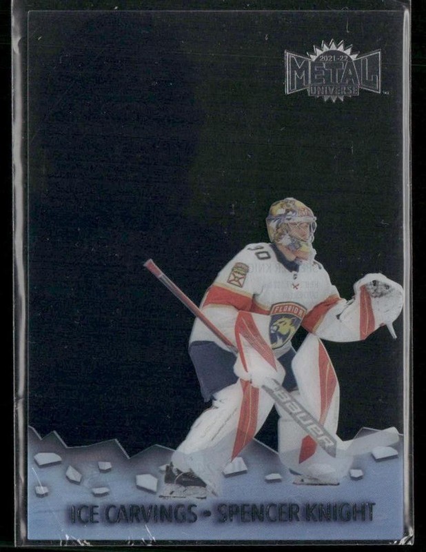 2021-22 SkyBox Metal Universe Spencer Knight Ice Carvings RC #IC-24 Panthers