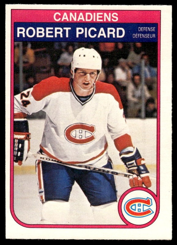 1982 O-Pee-Chee #190 Robert Picard Montreal Canadiens
