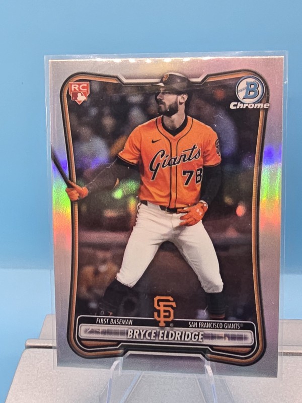 Bryce Eldridge 2026 Bowman Chrome Red RC Logo SP Rookie Refractor #58 Giants