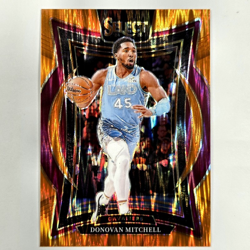 2024-25 Panini Select – Mezzanine Donovan Mitchell #317 Orange Flash Prizm