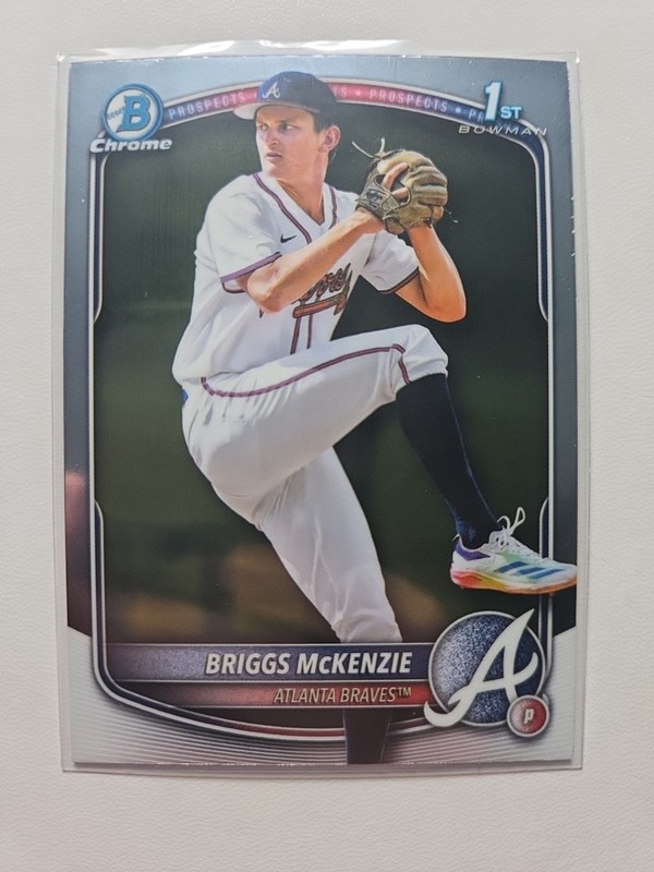 2025 Bowman Chrome 1st Briggs McKenzie BDC-81 Braves