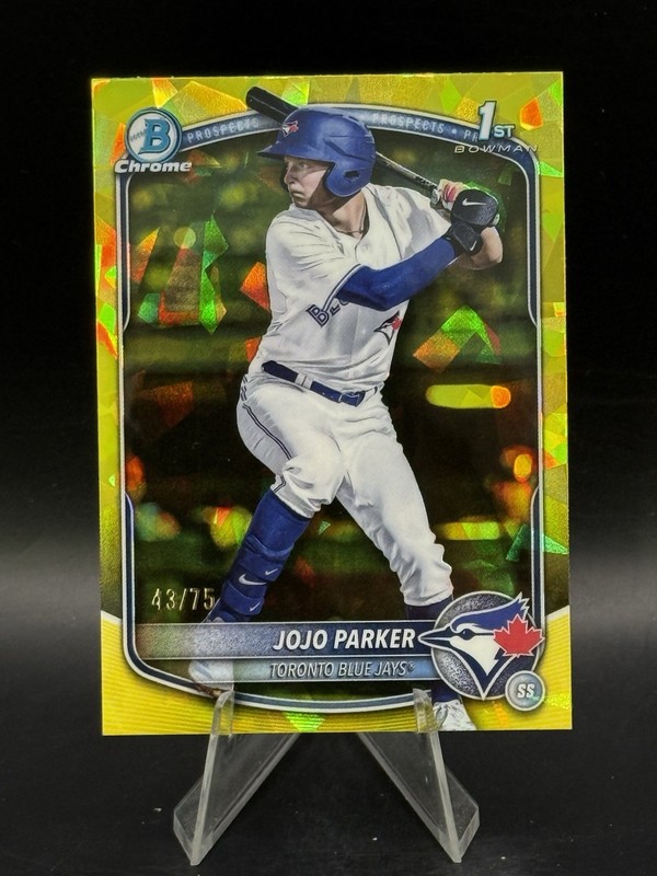 2025 Bowman Draft Sapphire JoJo Parker Chrome Yellow Refractor 1st #/75